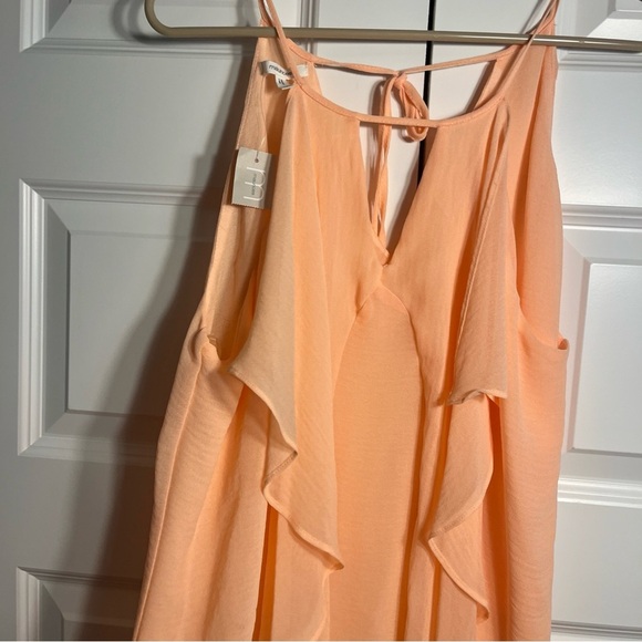 NEW Maurice’s Women's Light Orange Ruffle Cami Blouse Top size M - Picture 4 of 9